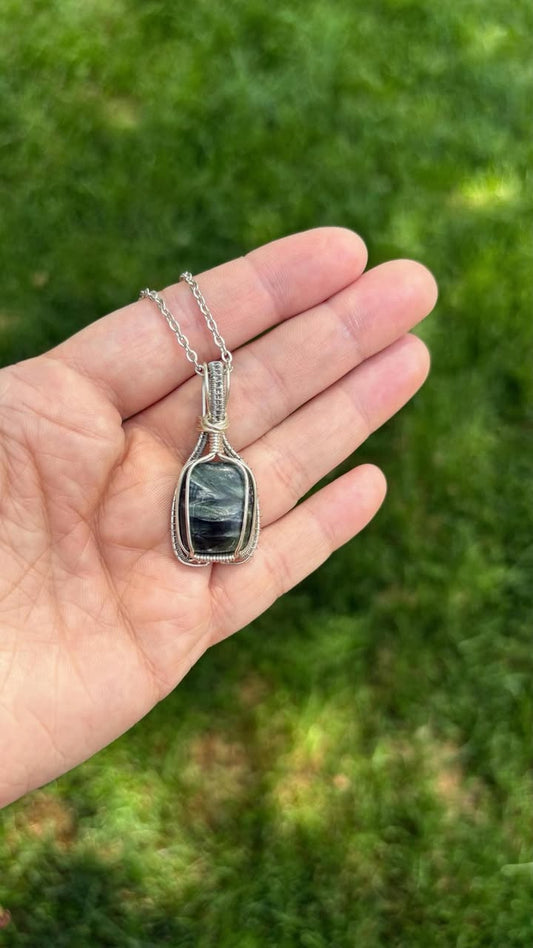 Seraphinite pendant